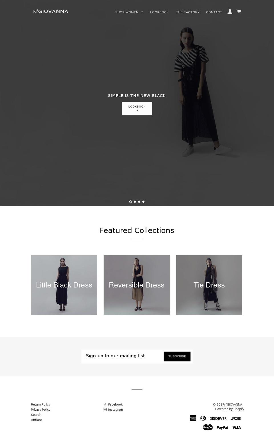 ngiovanna.com shopify website screenshot