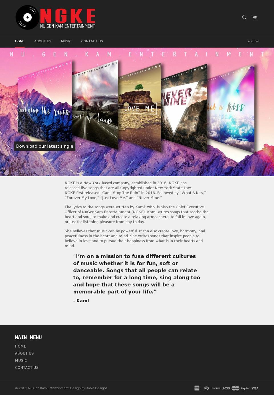 ngkent.com — Shopify storefront screenshot