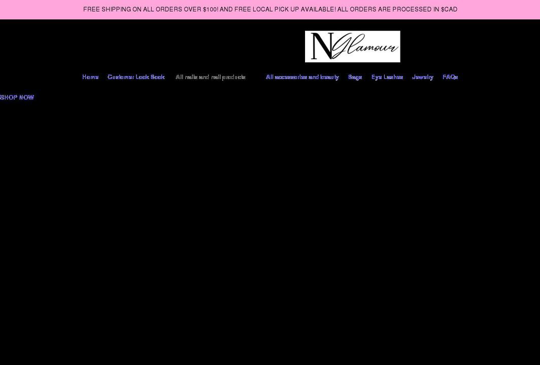 nglamourbyleslie.com shopify website screenshot