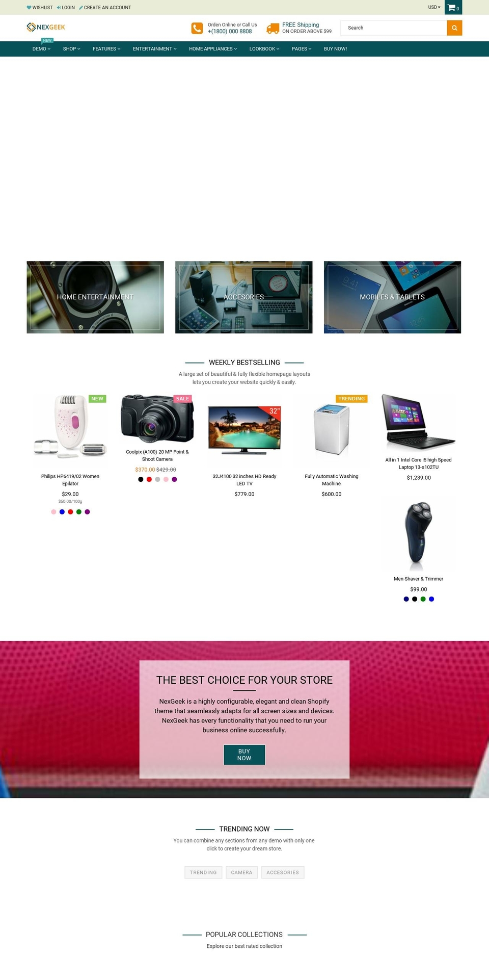 nexgeek Shopify theme site example ngmulltistore.myshopify.com