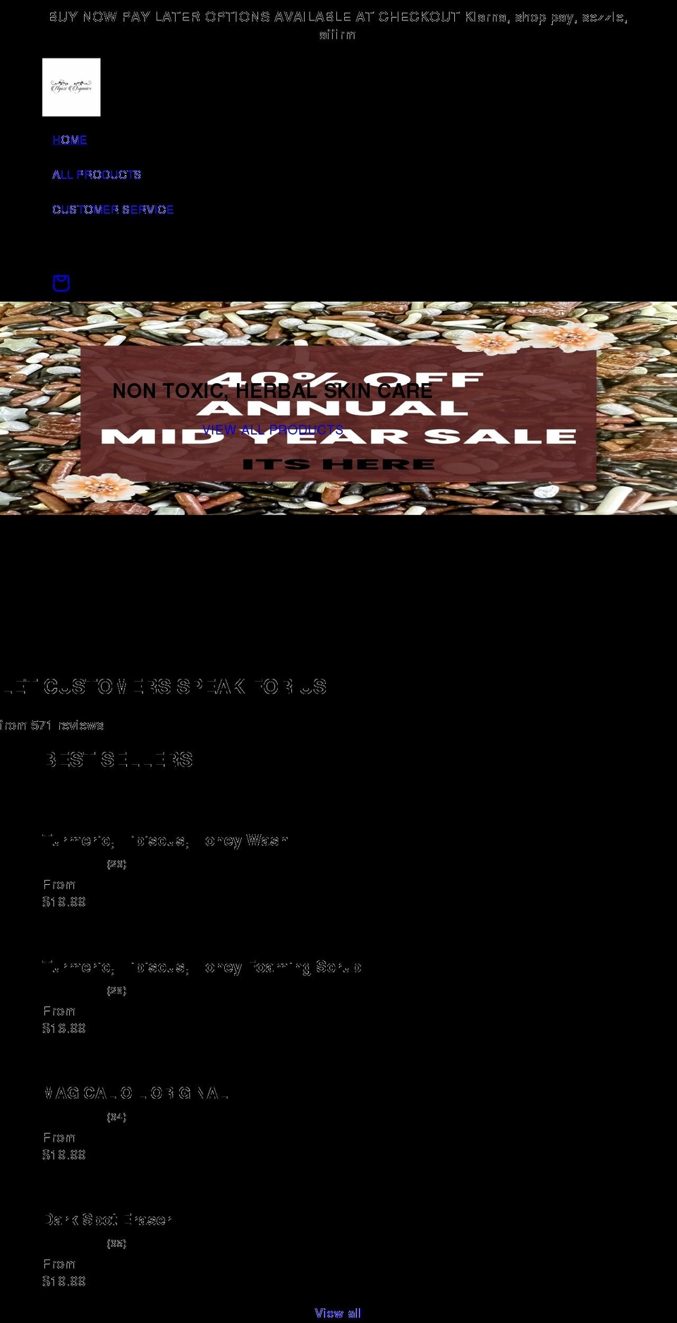 ngoziorganics.com shopify website screenshot