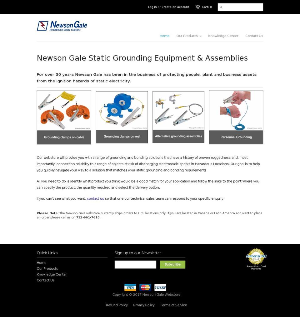 ngwebstore.com shopify website screenshot