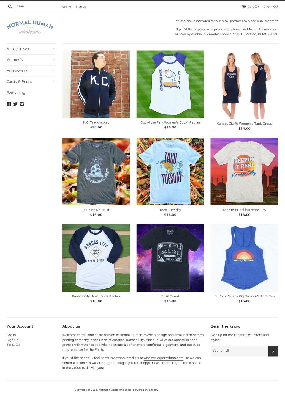 nh-wholesale.com shopify website screenshot