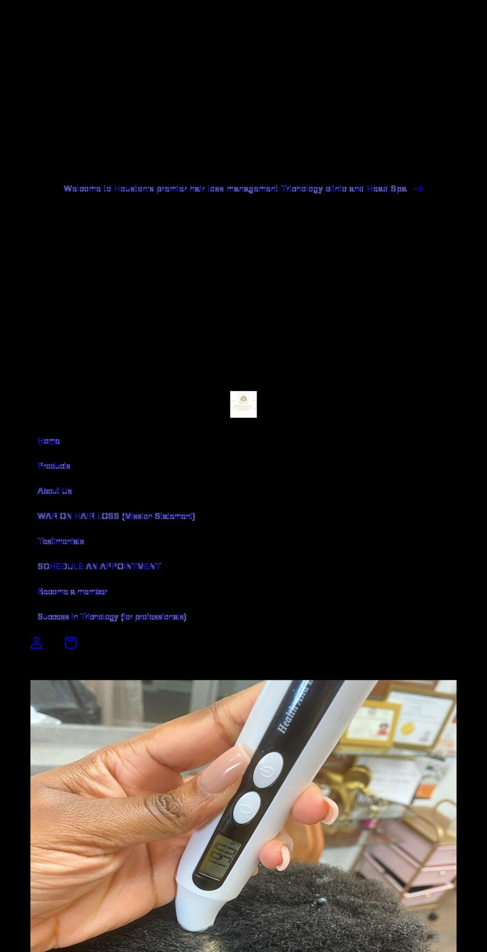 nhcgtrichology.com shopify website screenshot