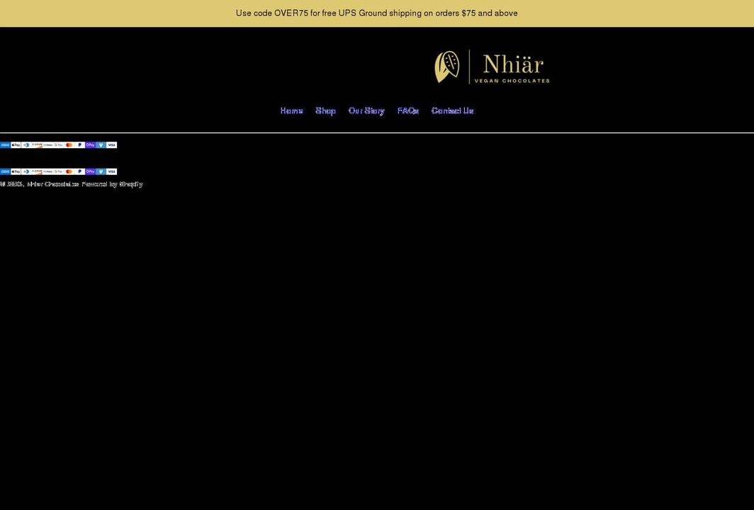 nhiar.com shopify website screenshot