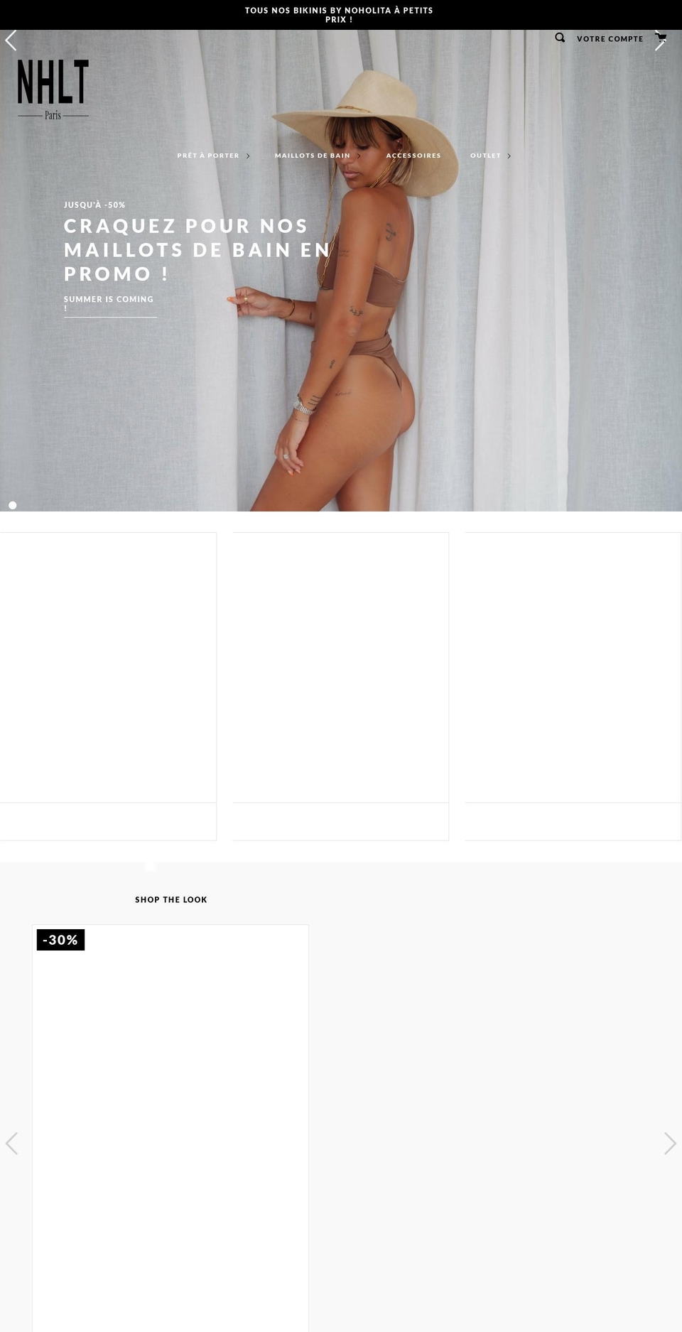 nhltparis.com shopify website screenshot