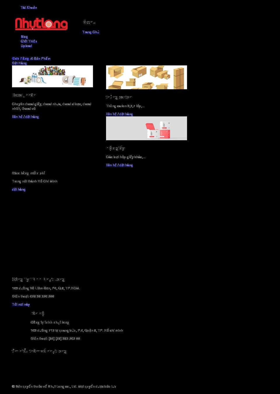 nhutlong.com shopify website screenshot