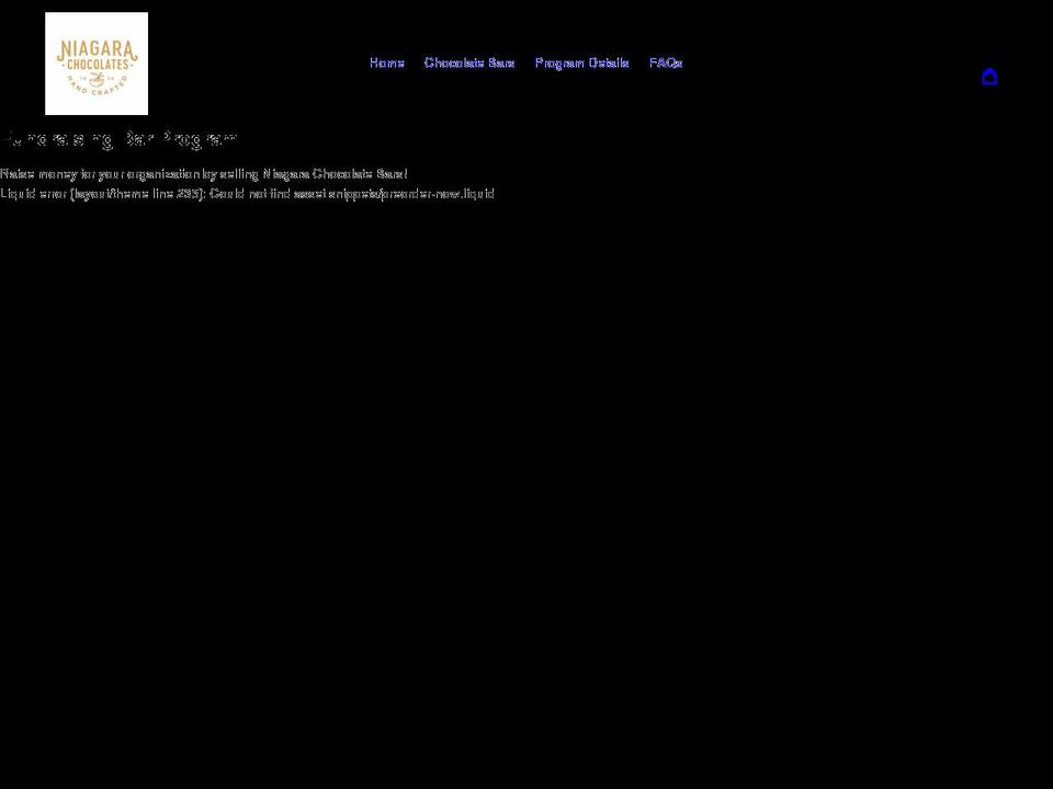 niagarafundraising.com shopify website screenshot