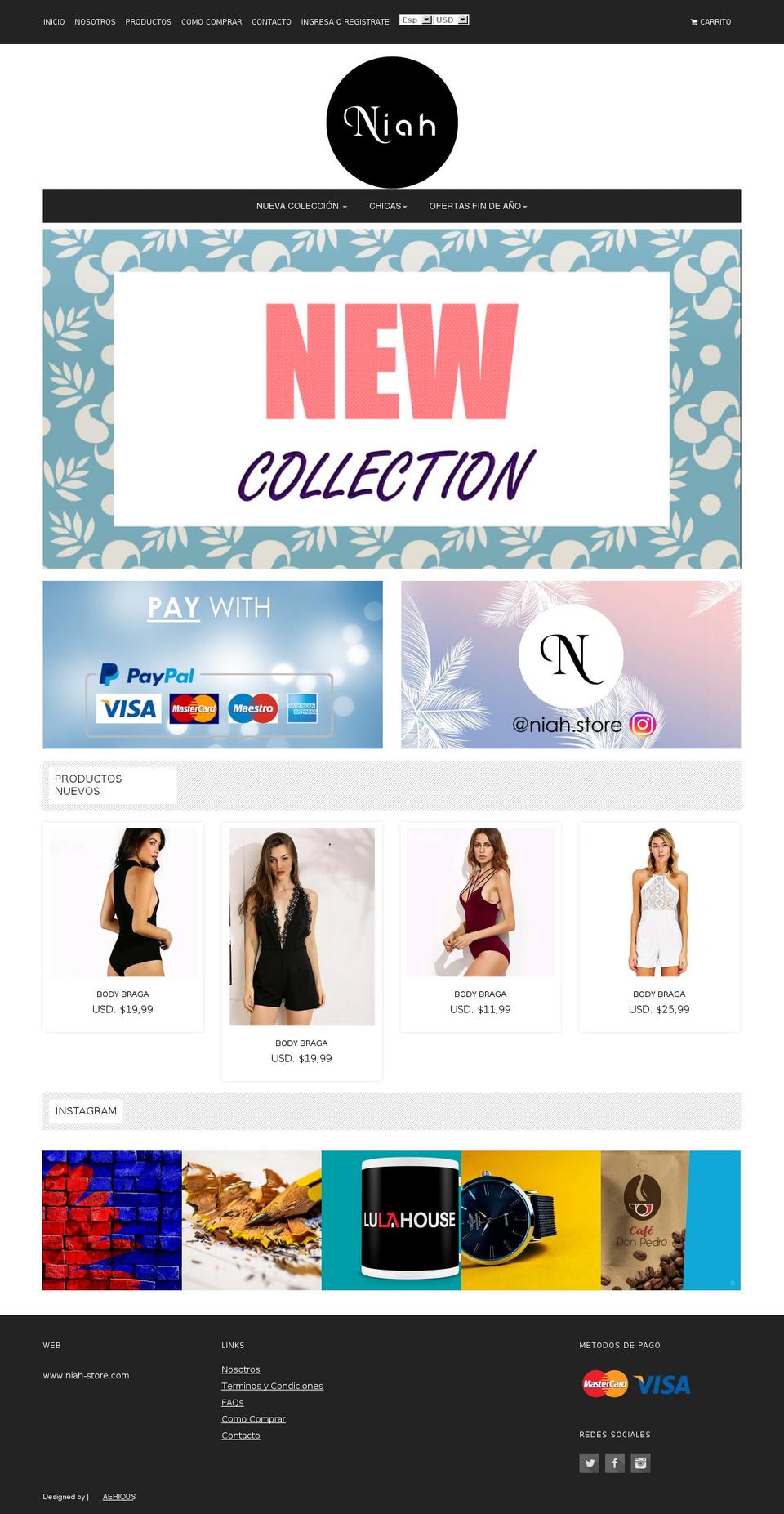 niah-store.com — Shopify storefront screenshot