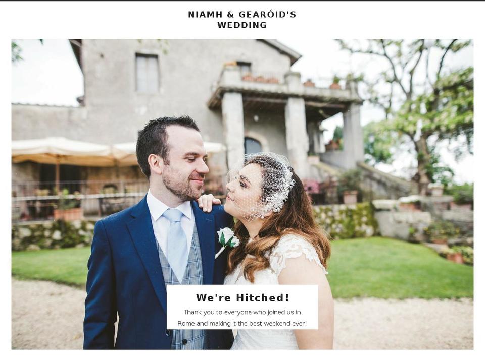 niamhandgearoidwedding.com — Shopify storefront screenshot