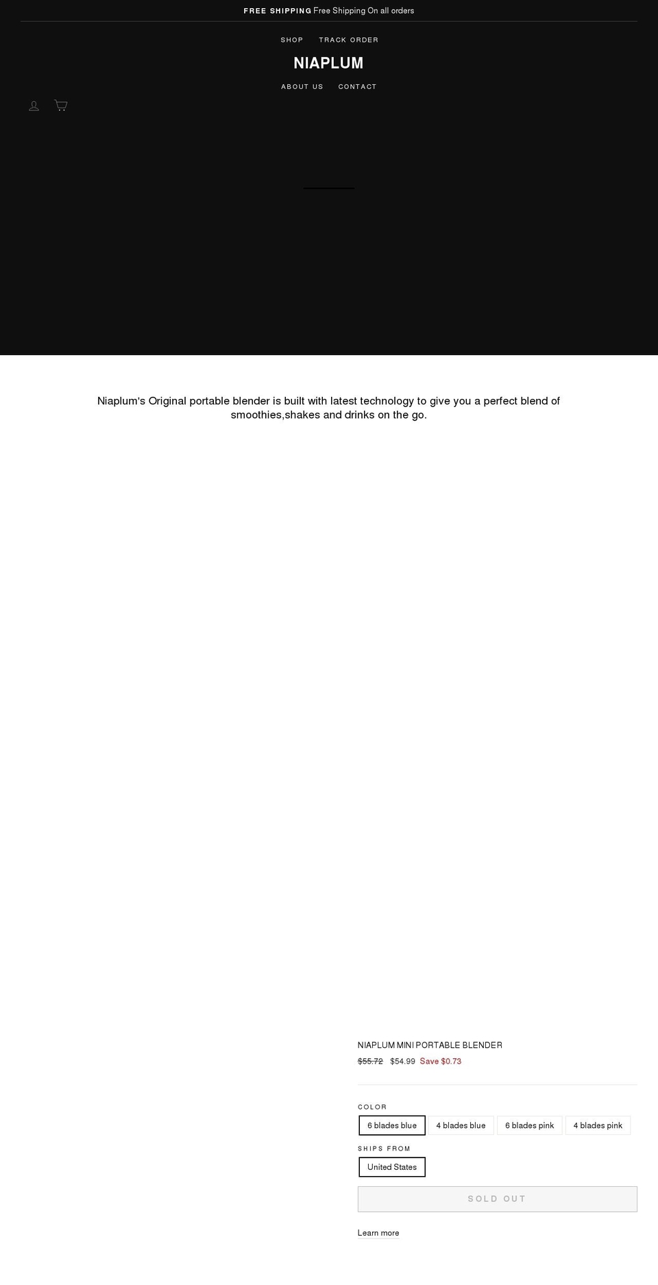 niaplum.com shopify website screenshot