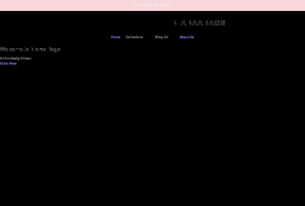 niaraabags.com shopify website screenshot