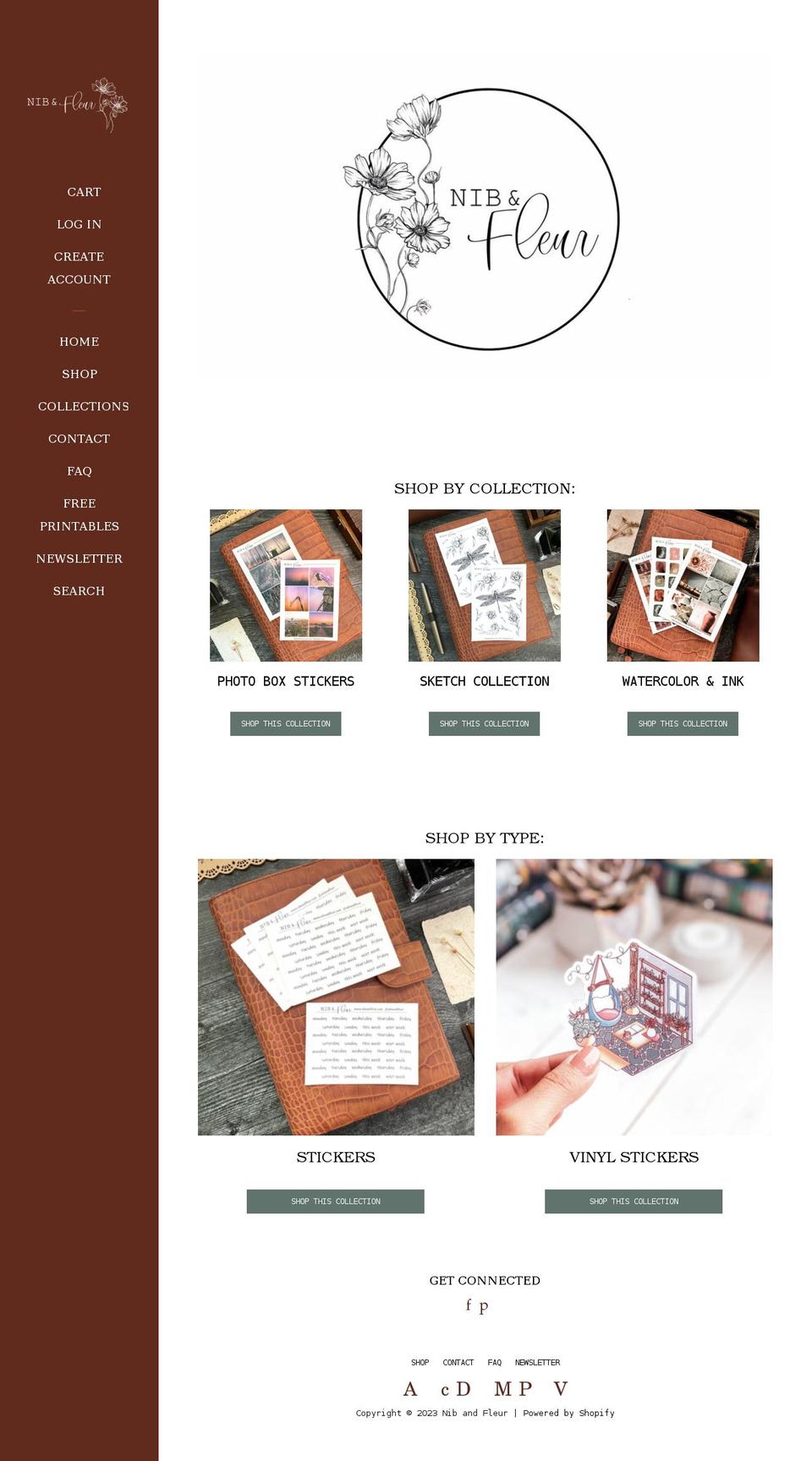nibandfleur.com shopify website screenshot