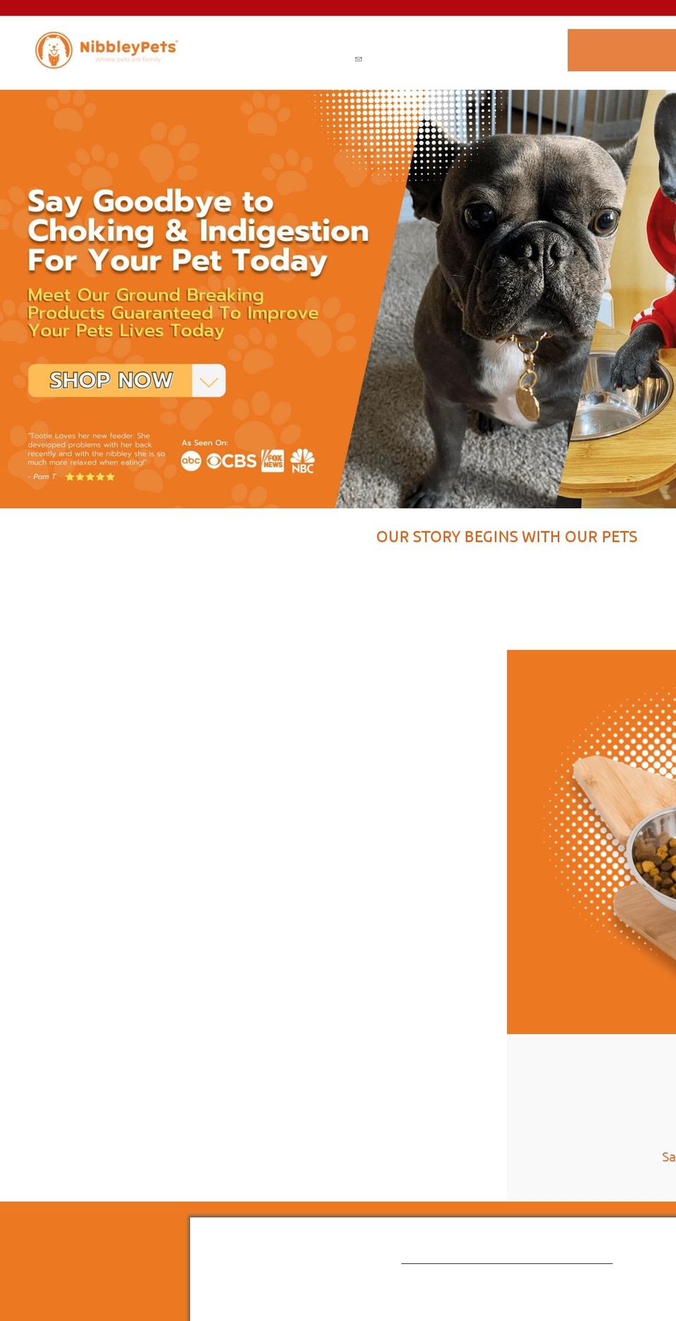 nibbleypets.com shopify website screenshot