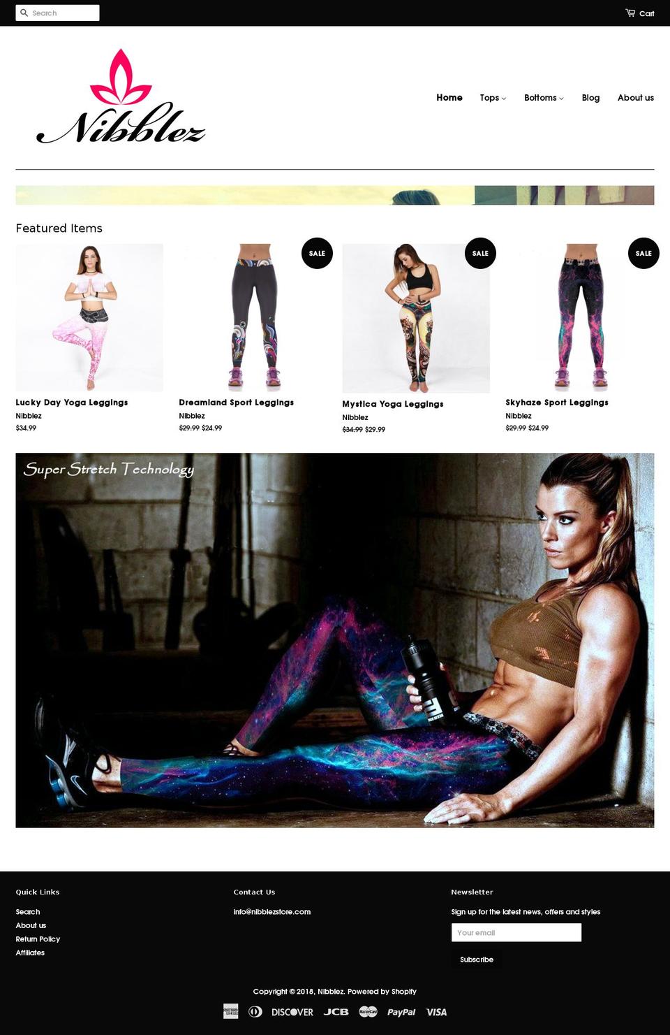 nibblezstore.com shopify website screenshot