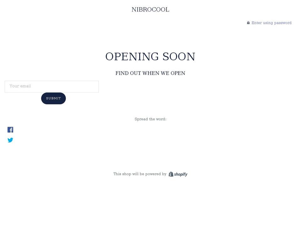 nibrocool.com shopify website screenshot