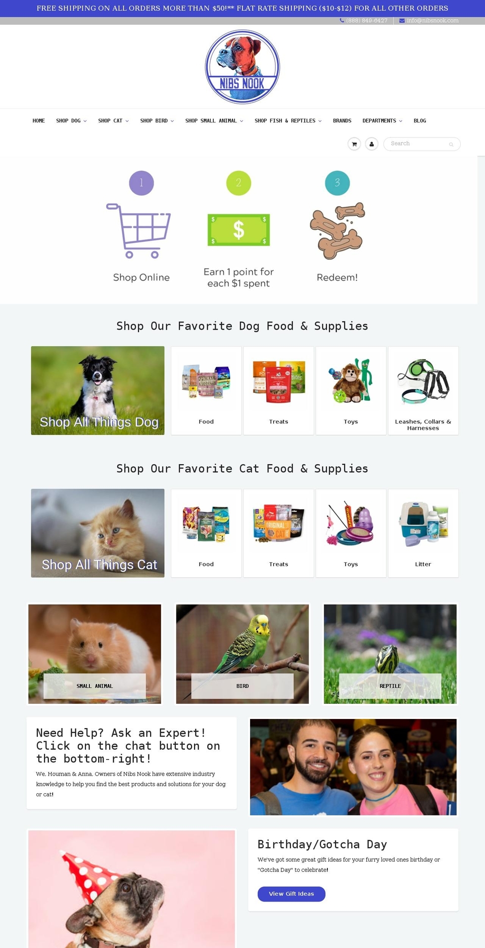 nibsnook.com shopify website screenshot