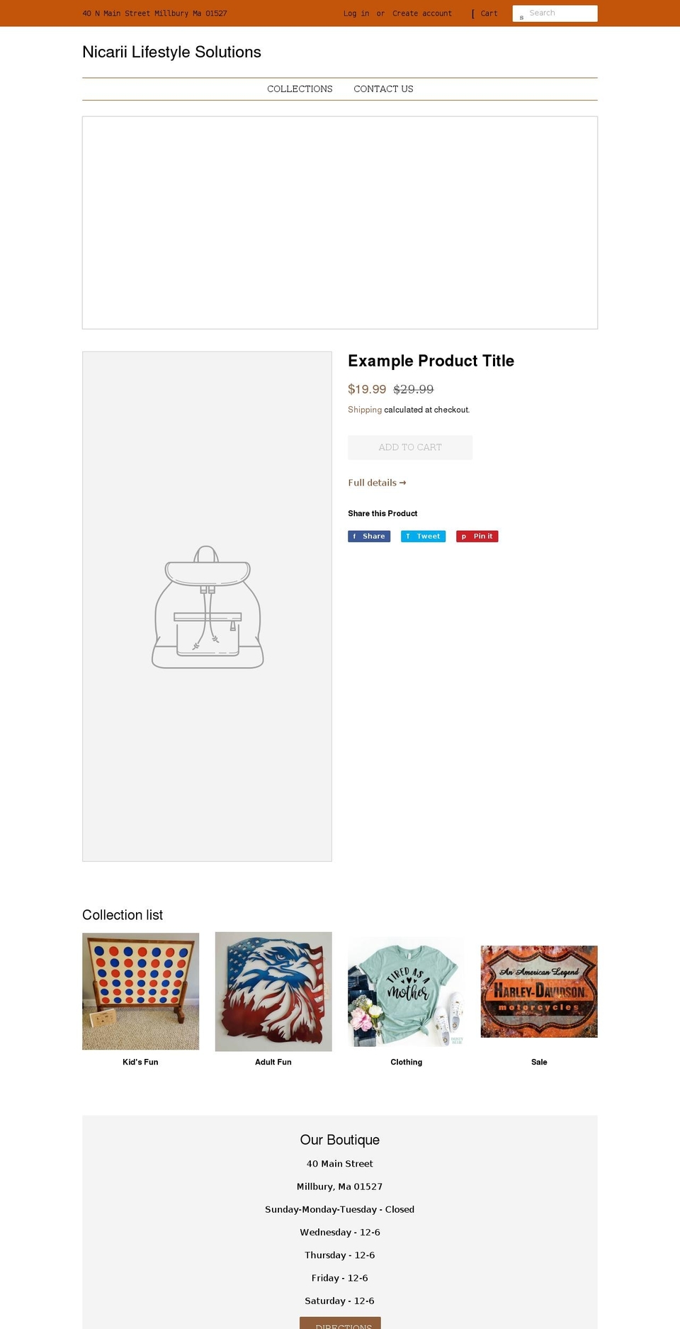 nicarii.com shopify website screenshot