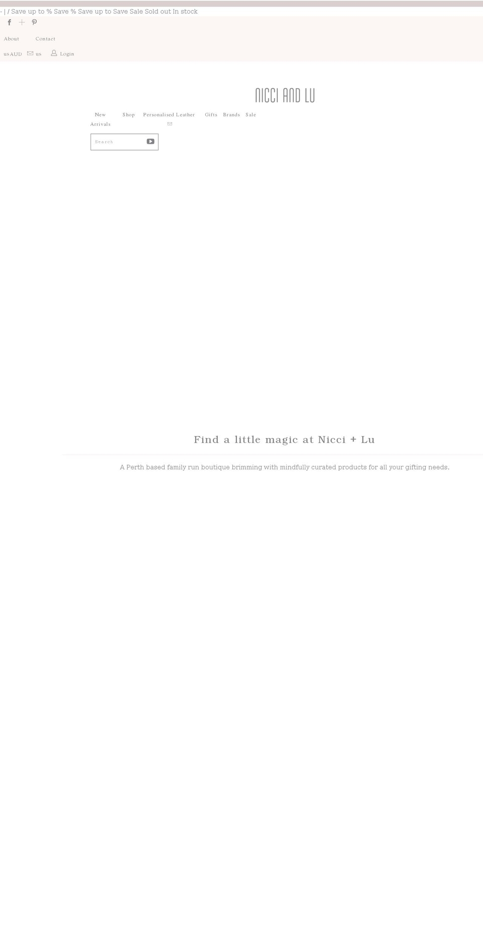 nicciandlu.com.au shopify website screenshot