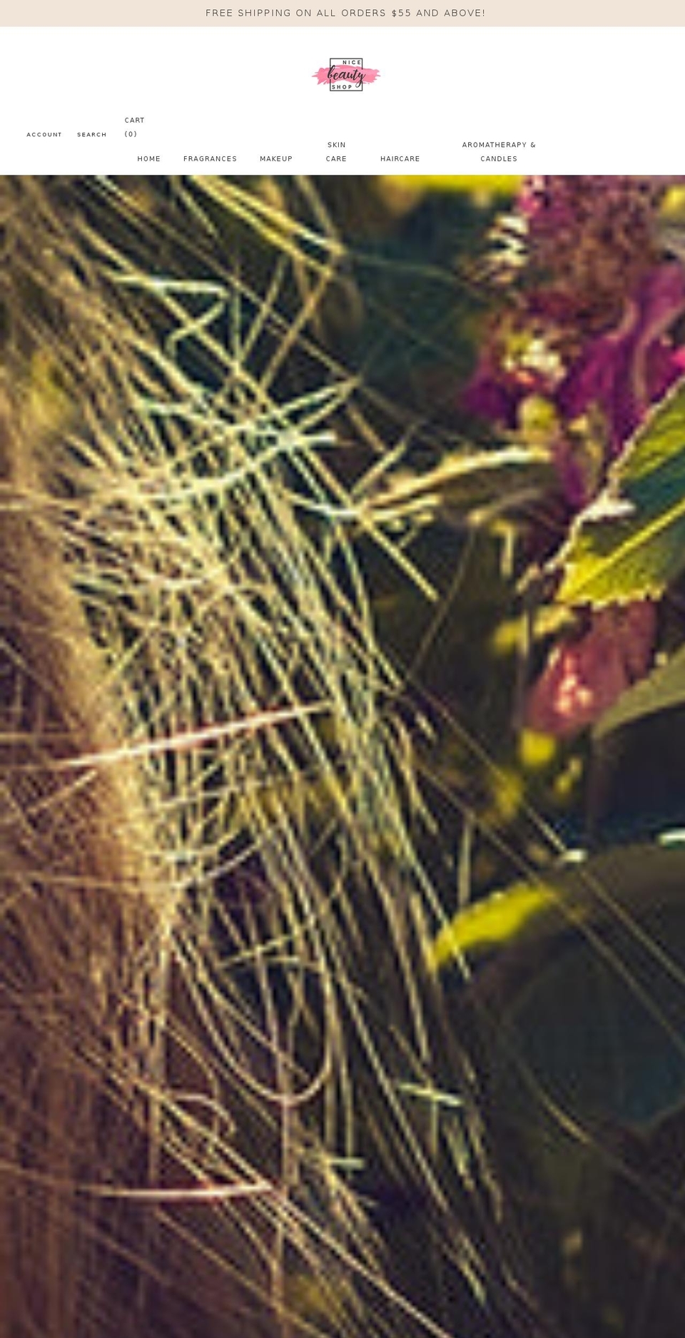 nicebeautyshop.com shopify website screenshot