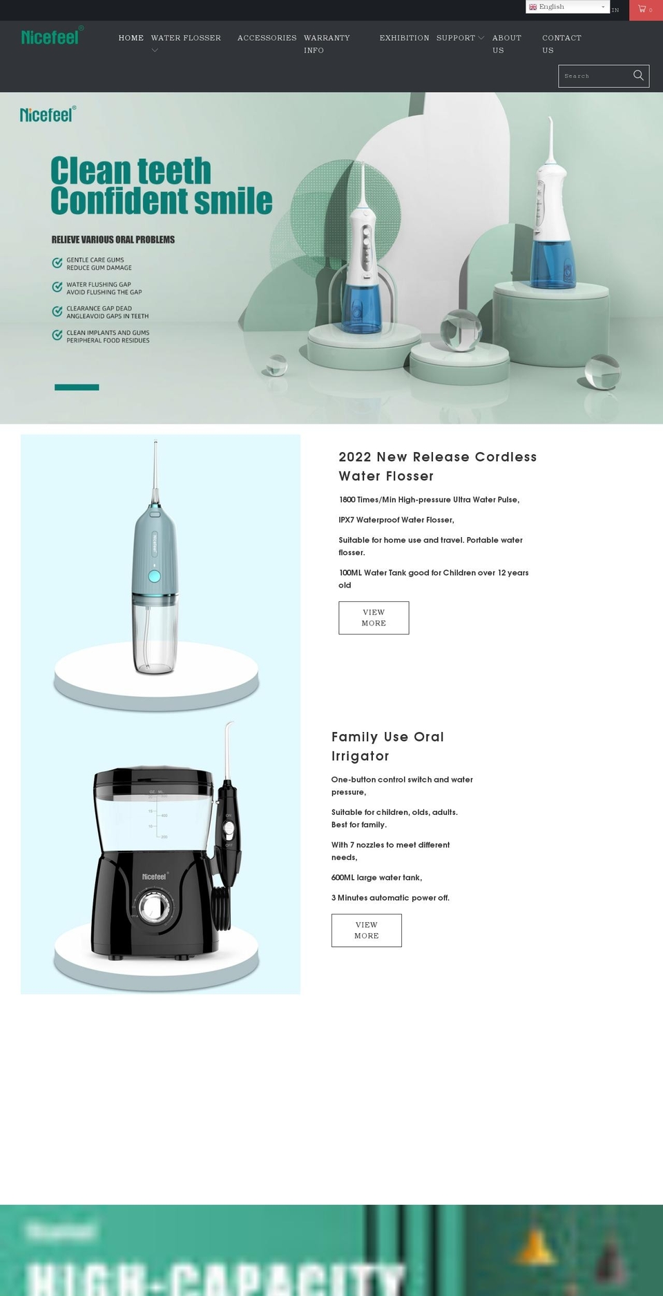 nicefeel.com shopify website screenshot