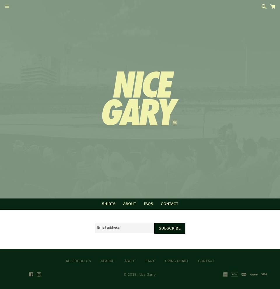 nicegary.com — Shopify storefront screenshot