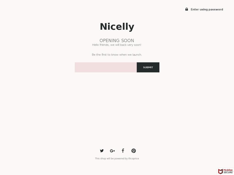 nicelly.com — Shopify storefront screenshot