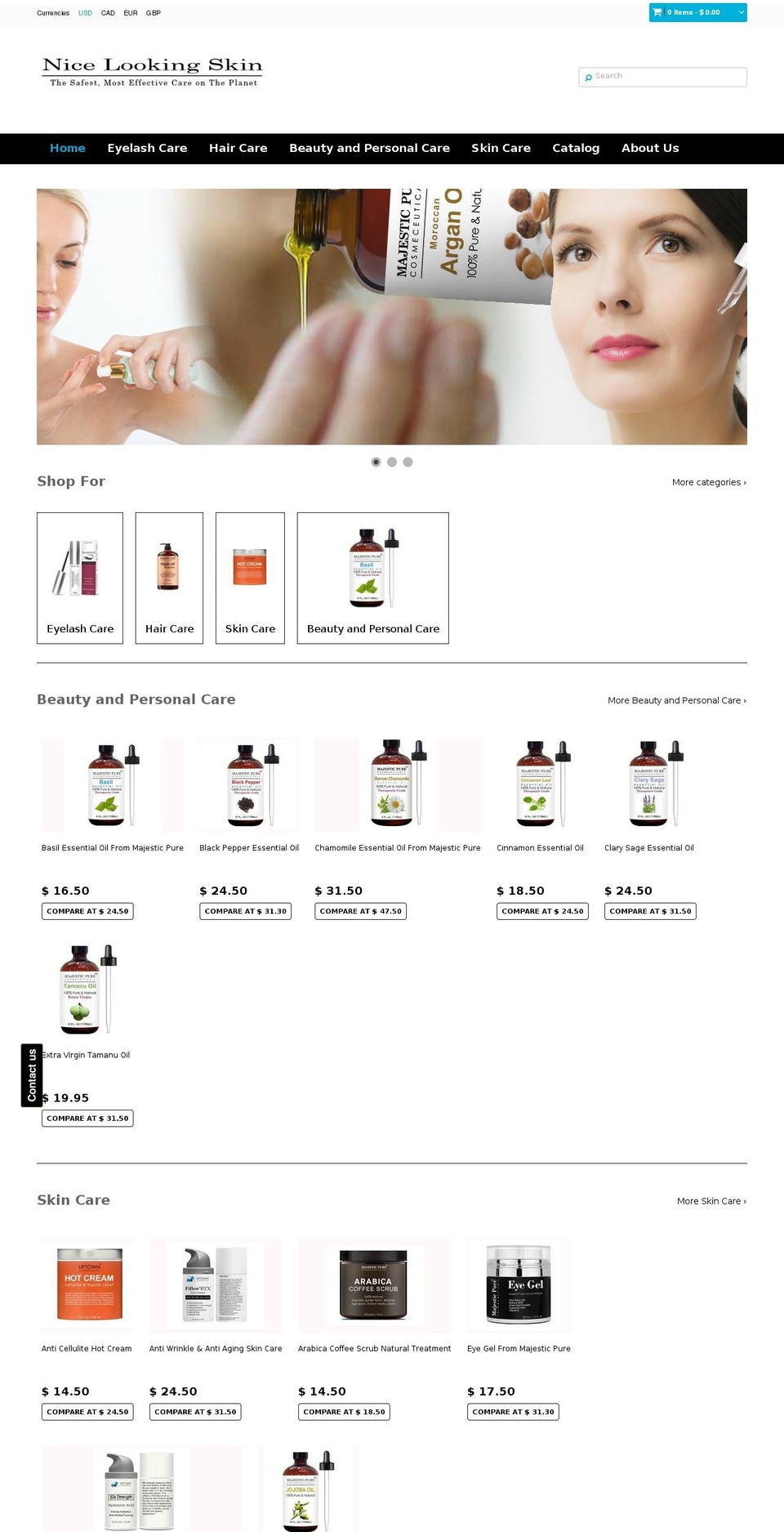 extreme-theme-updated Shopify theme site example nicelookingskin.com