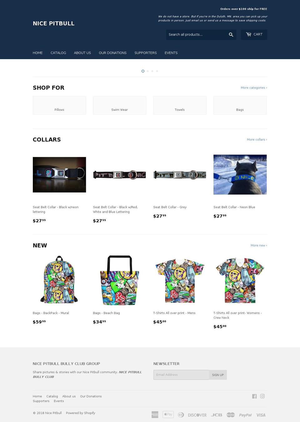 nicepitbull.com shopify website screenshot