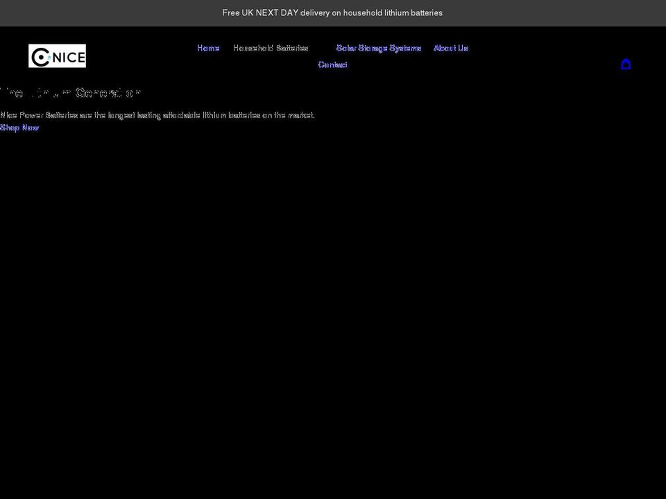 nicepower.co.uk shopify website screenshot