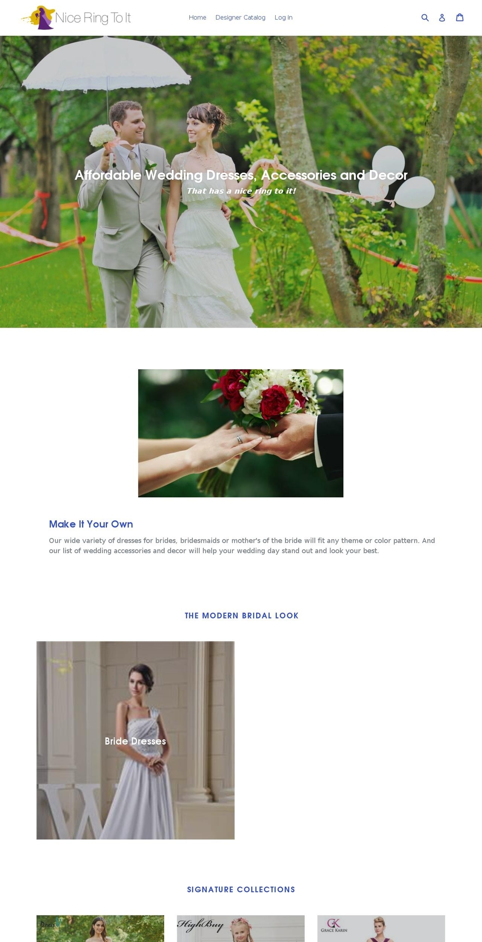 niceringtoit.com shopify website screenshot