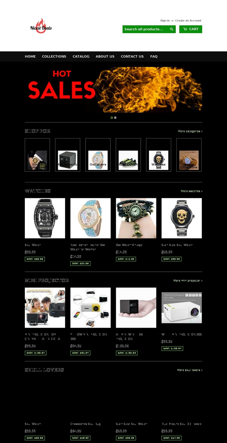 nicest-deals.com — Shopify storefront screenshot