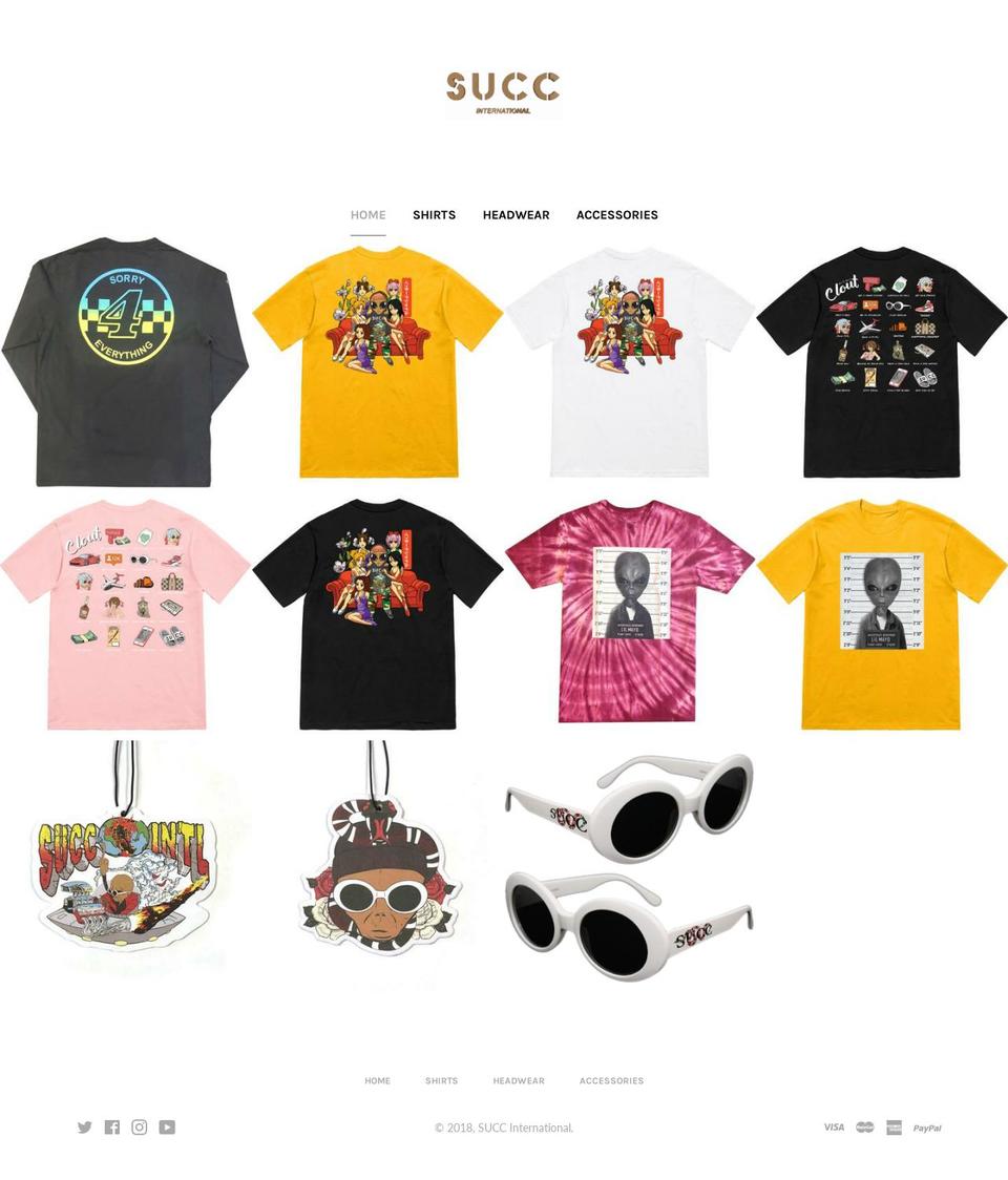 nicesucc.com — Shopify storefront screenshot