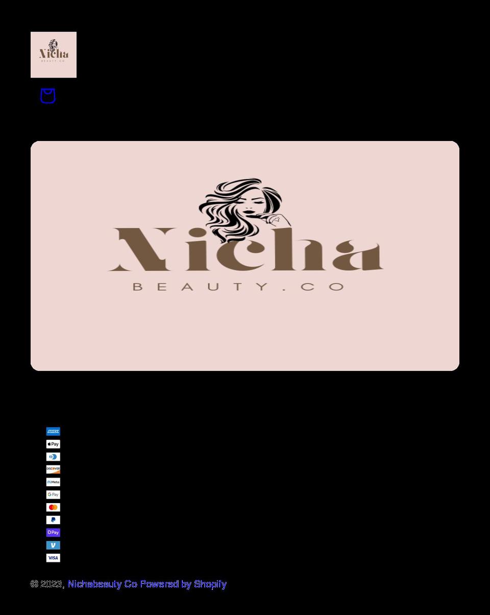nichabeauty.com shopify website screenshot