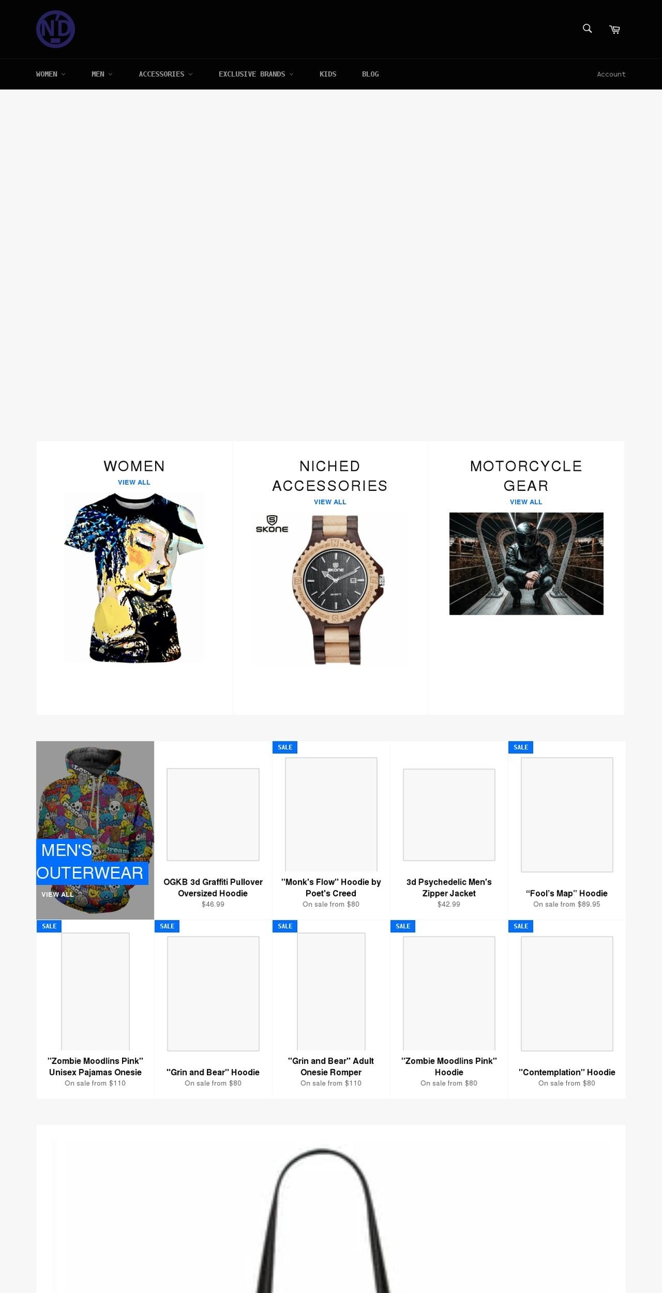 index6 Shopify theme site example niched.store