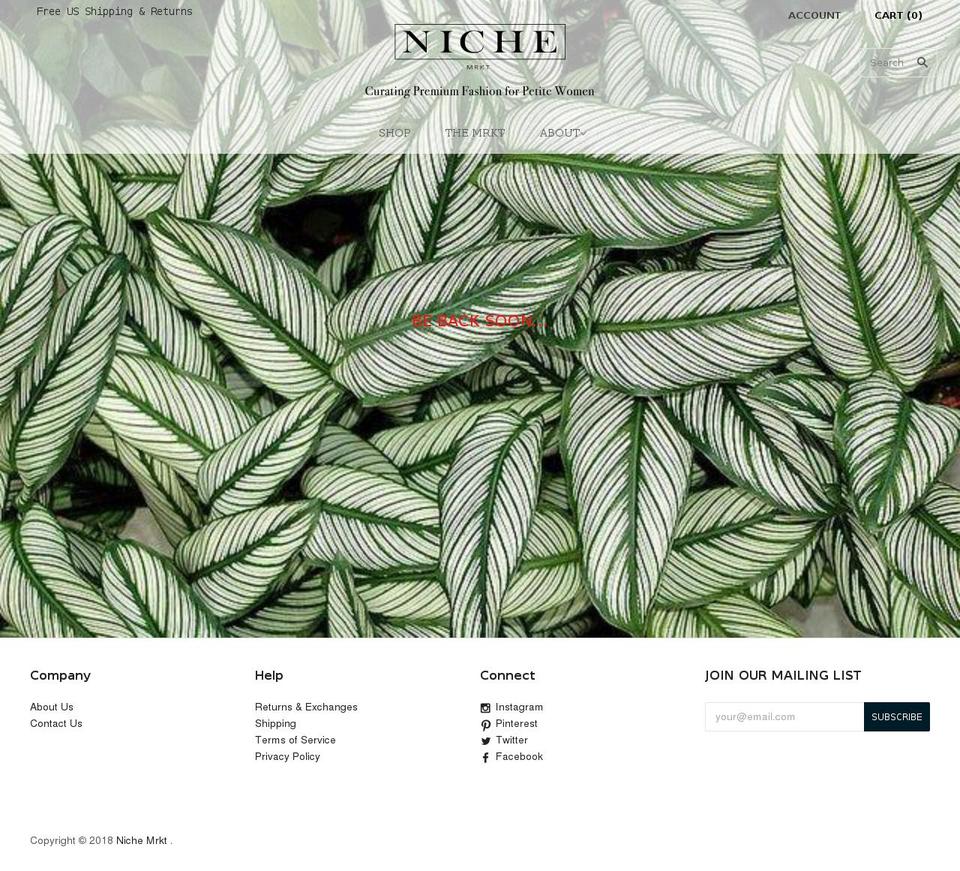 nichemarketny.com shopify website screenshot