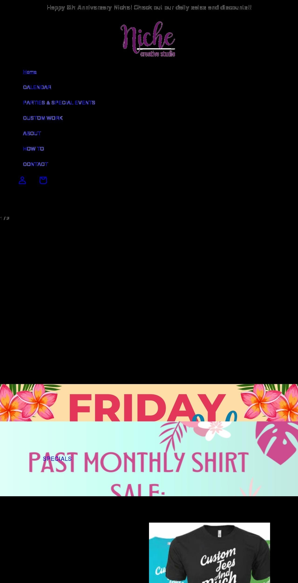 nichevinyl.com shopify website screenshot