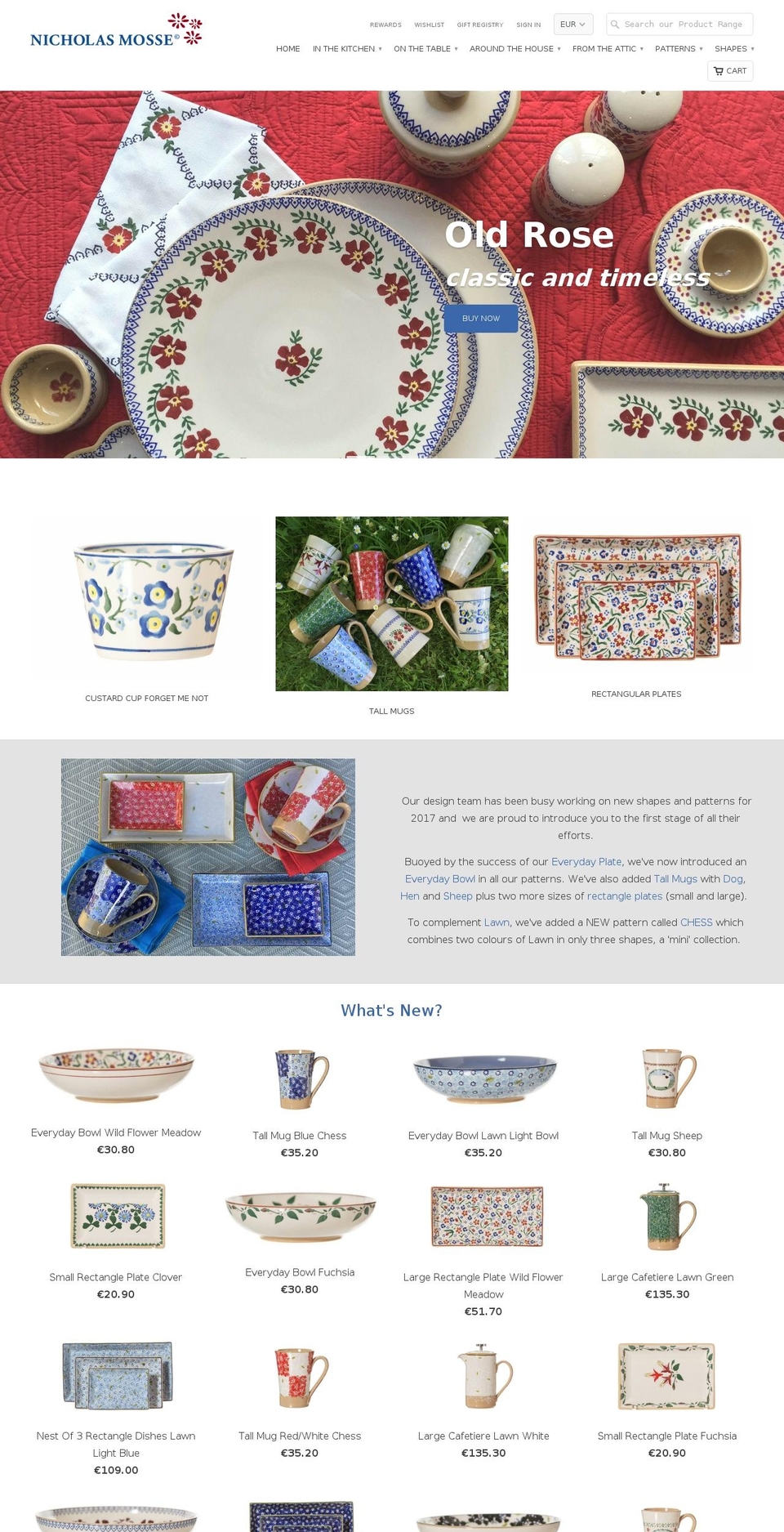 nicholasmosse.com shopify website screenshot