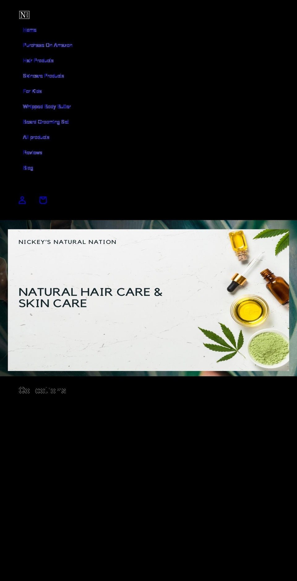 nickeynaturalnation.com shopify website screenshot