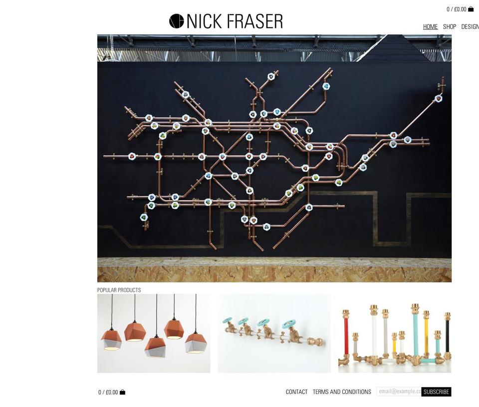 nickfraser.co.uk shopify website screenshot