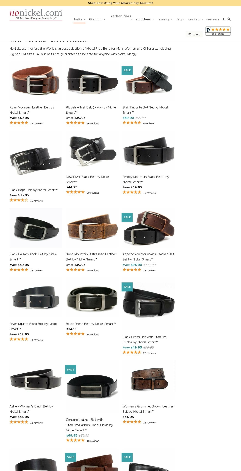 nicklefreebelts.co shopify website screenshot