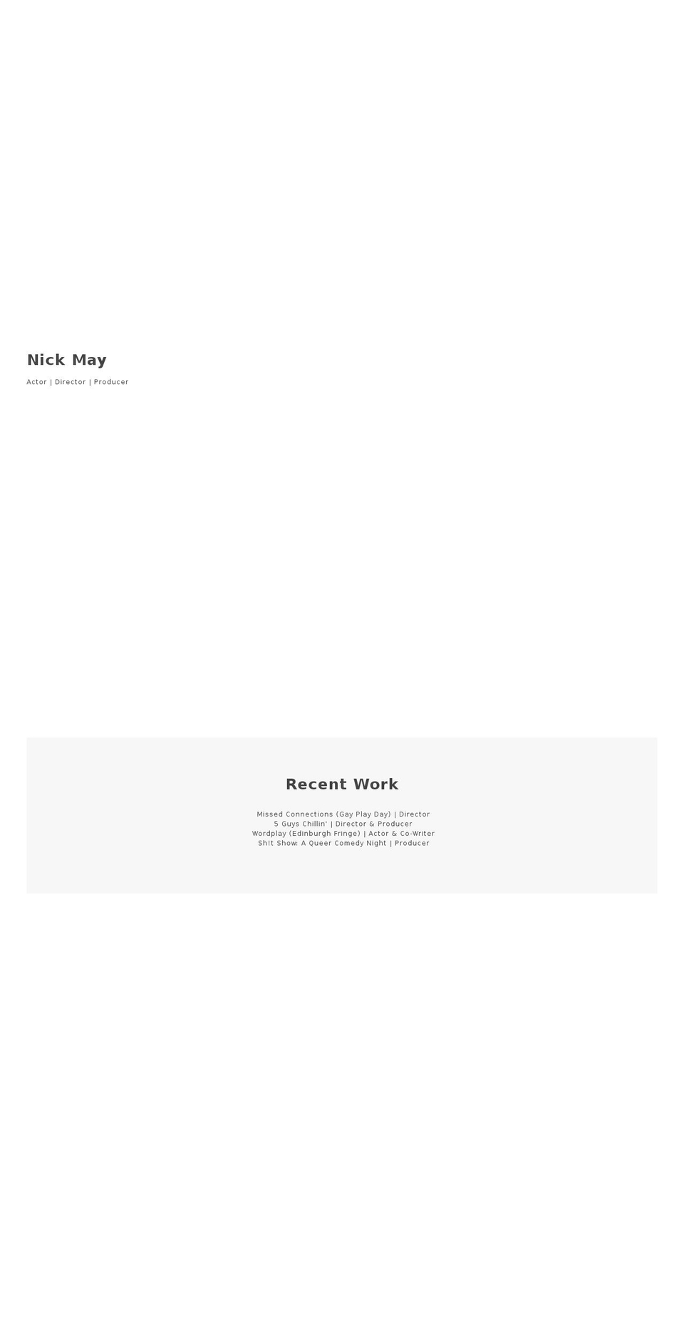 nickmay.ca shopify website screenshot