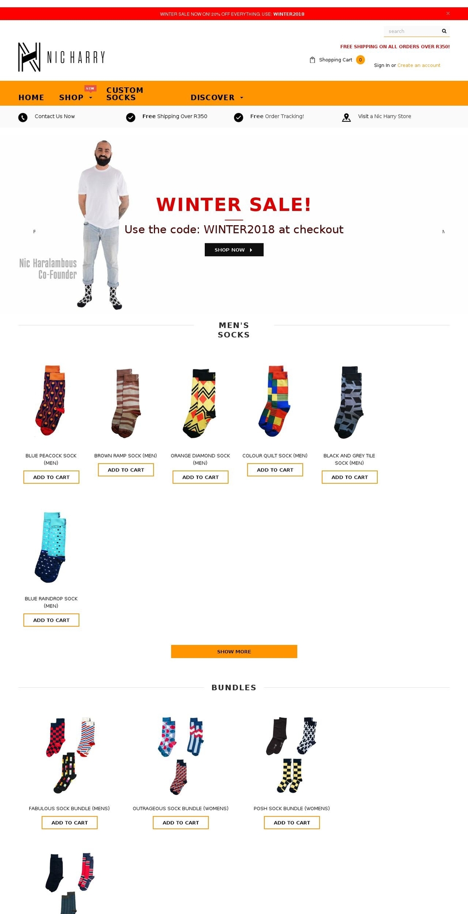 Bold QuickView - SEO Improvement Shopify theme site example nicksocks.com