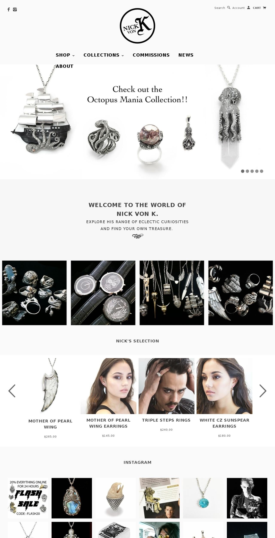 nickvonk.com shopify website screenshot