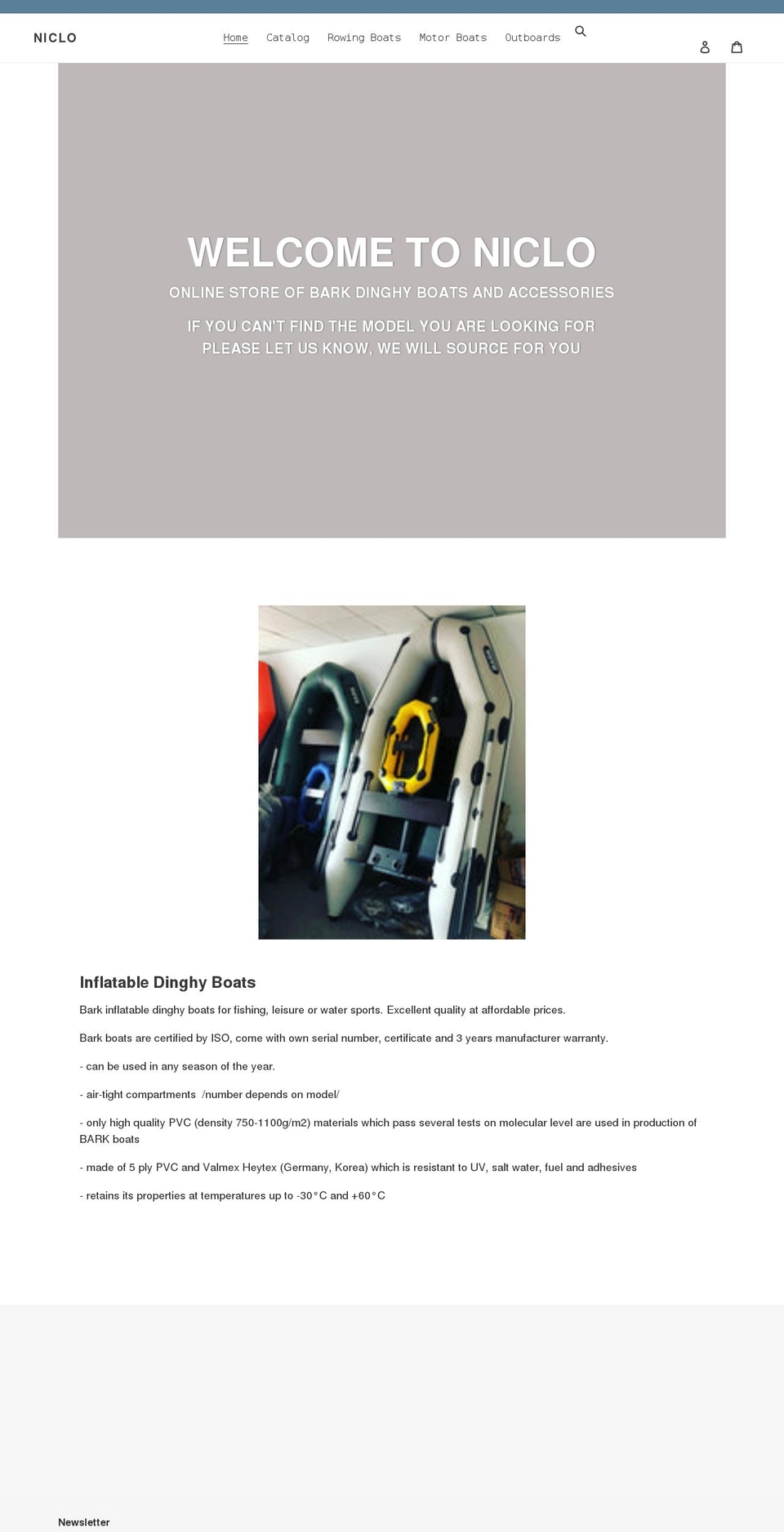 niclo.co.uk shopify website screenshot
