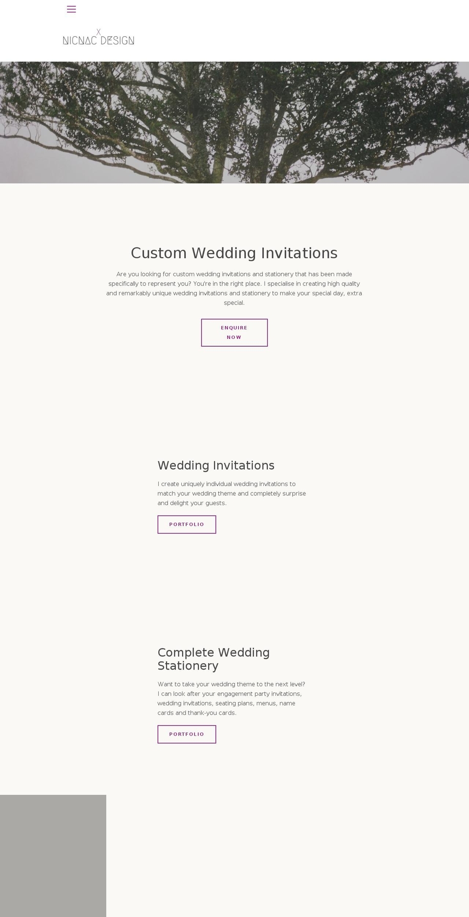 nicnacdesign.com — Shopify storefront screenshot
