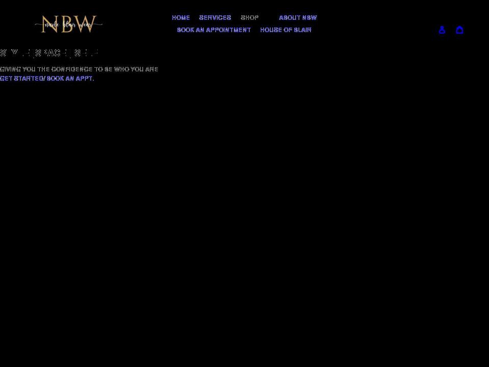 nicoleblairwear.com shopify website screenshot