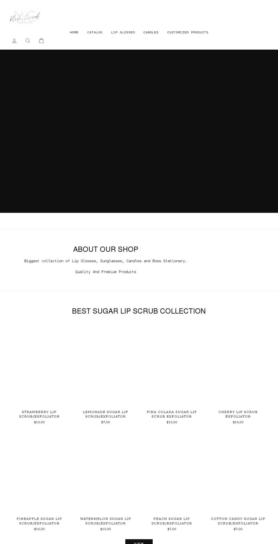 nicolecerrod.com shopify website screenshot