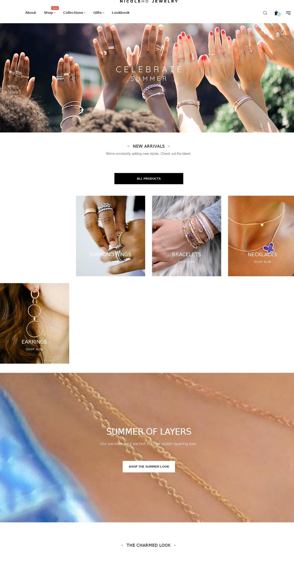 nicolehdjewelry.com — Shopify storefront screenshot