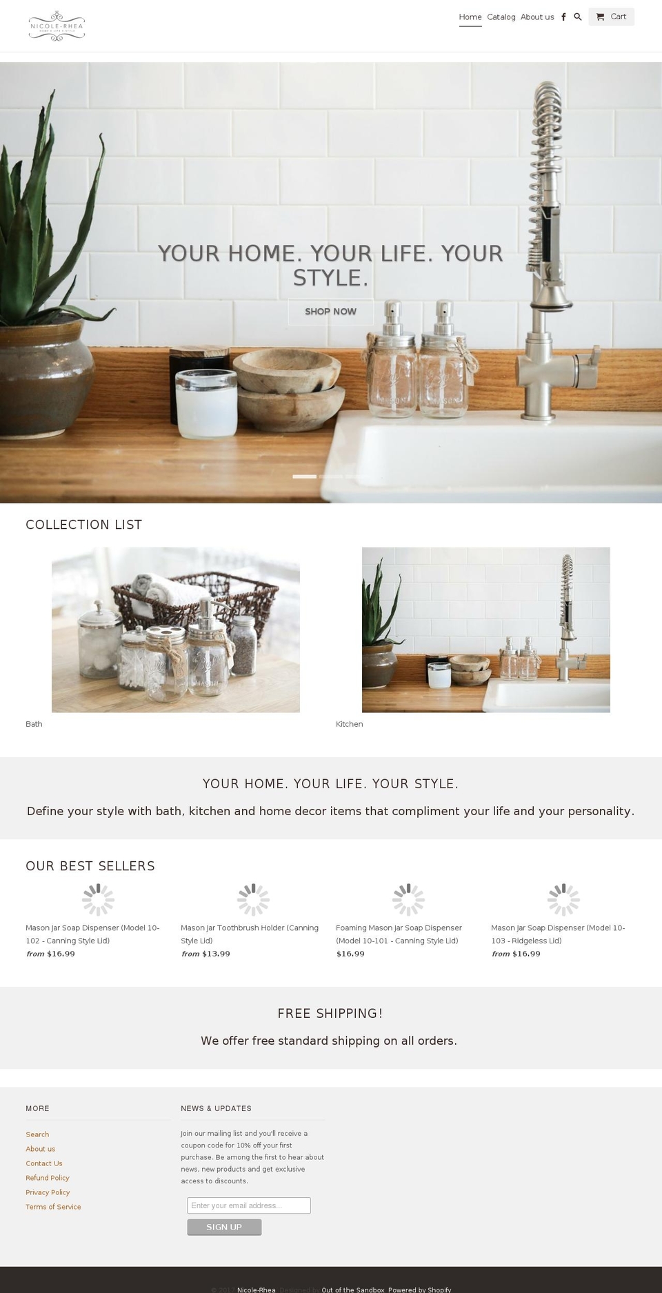 nicolerhae.com shopify website screenshot